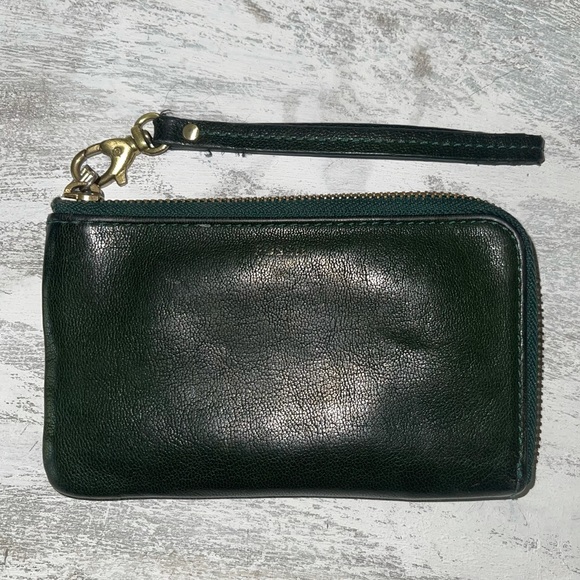 Leather Fossil wristlet - Picture 2 of 8